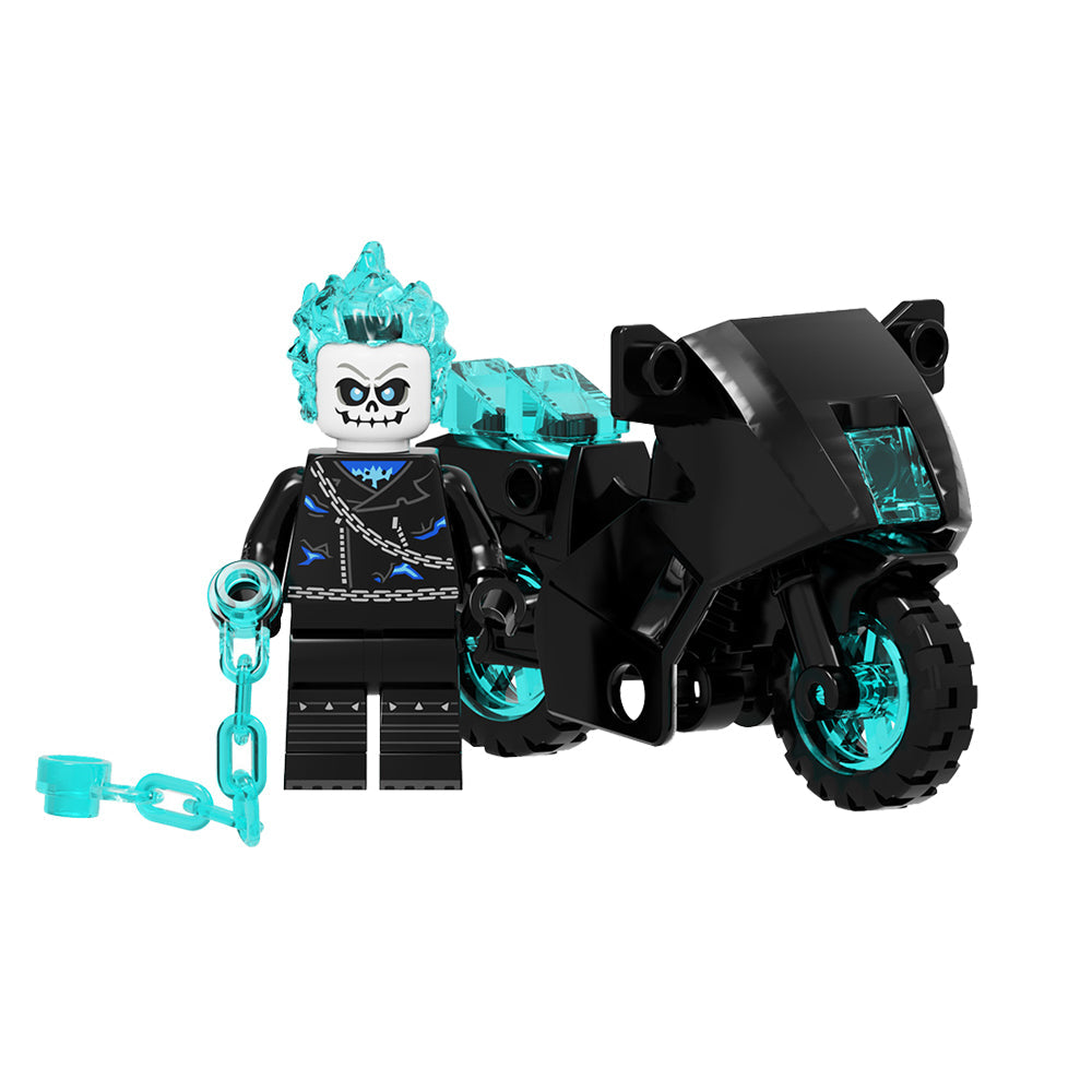 Ghost Rider (Danny Ketch) Motorbike Custom Marvel Superhero Minifigure ...