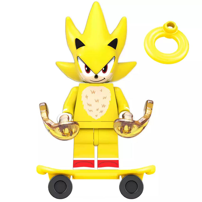 Super Sonic from Sonic the Hedgehog Custom Minifigure