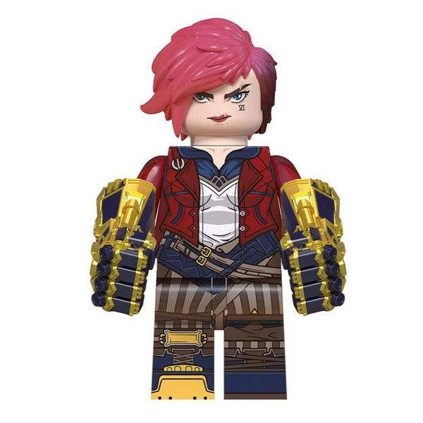 Vi League of Legends Arcane Custom Minifigure – Minifigure Bricks
