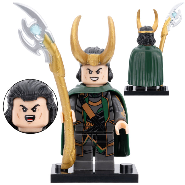 Loki Custom Marvel Superhero Minifigure