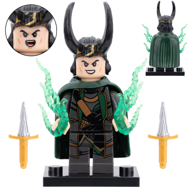 Loki Custom Marvel Superhero Minifigure