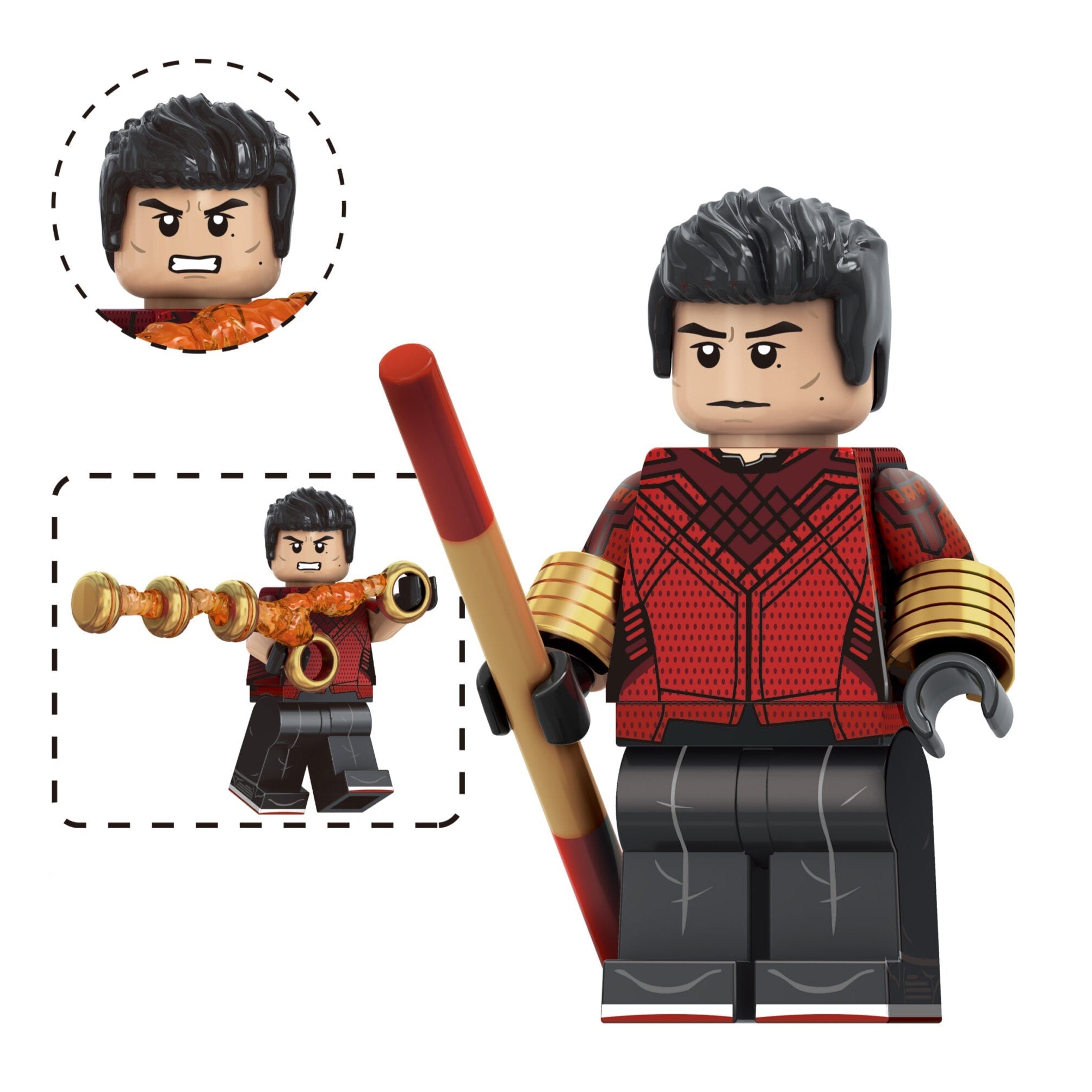 Shang-Chi Custom Marvel Superhero Minifigure – Minifigure Bricks
