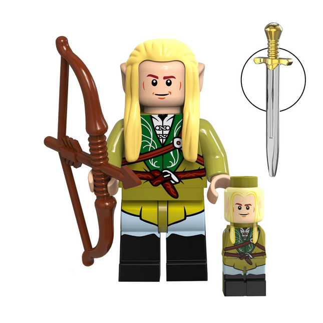 Legolas Custom Lord of the Rings Minifigure Minifigure Bricks