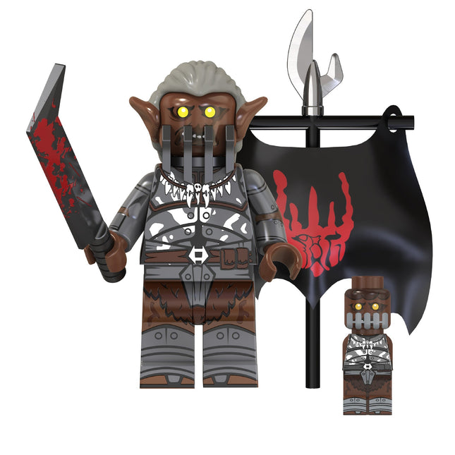 Uruk-Hai Orc custom Lord of the Rings Minifigure
