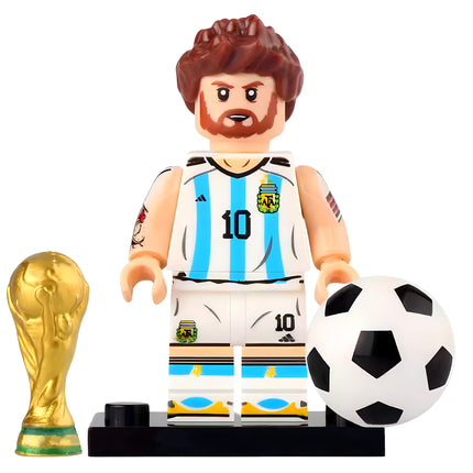 Lionel Messi Argentina Football Player Custom Minifigure
