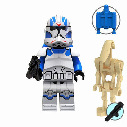 501st Jet Trooper with Battle Droid Custom Star Wars Minifigure