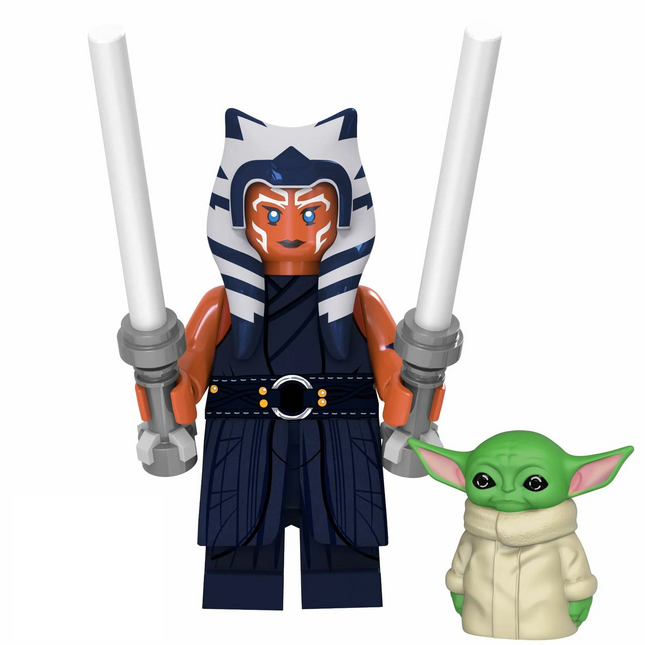 Ahsoka Tano with Grogu Custom Star Wars Minifigure