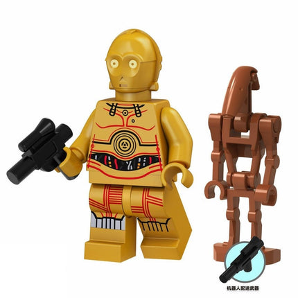 C-3PO with Battle Droid custom Star Wars Minifigure