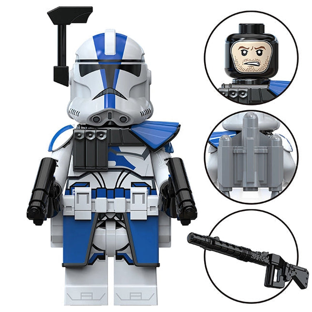 501st Clone Trooper Custom Star Wars Minifigure - Minifigure Bricks