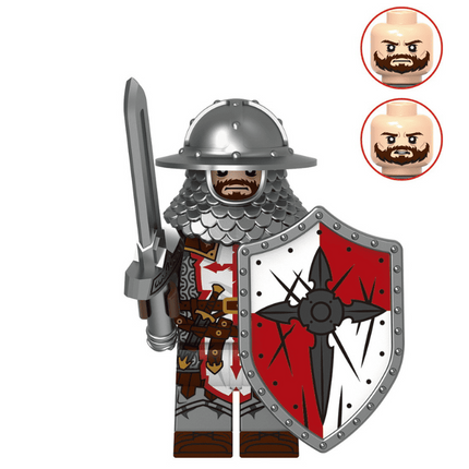 Knights Templar Custom Medieval Knight Minifigure
