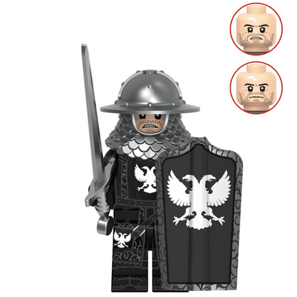 Black Eagle Knight Custom Medieval Knight Minifigure