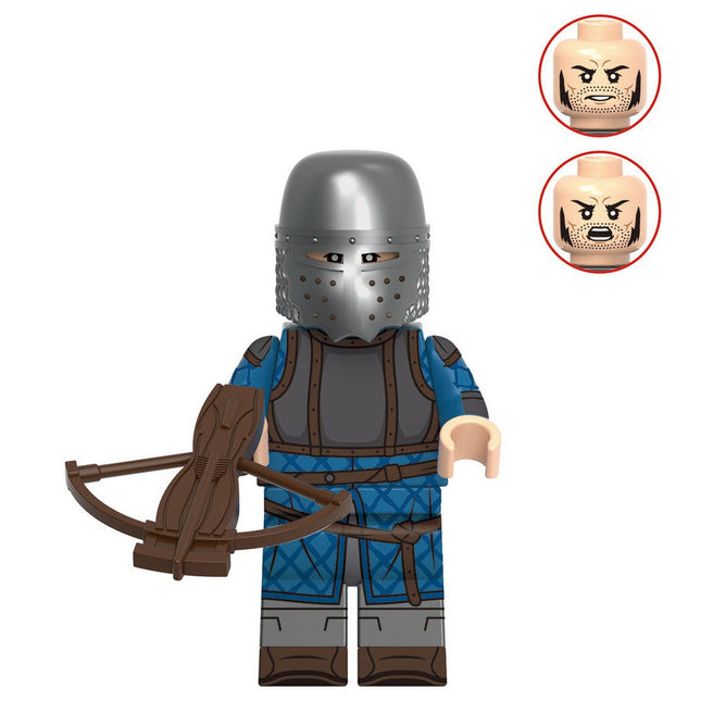 Medieval Crossbowman Knight Custom Minifigure