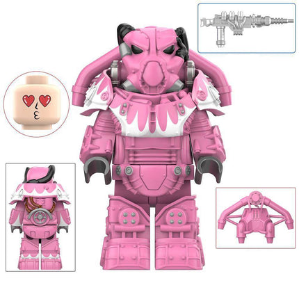 X-01 Power Armor (Hot Rod Pink) Custom Fallout Minifigure