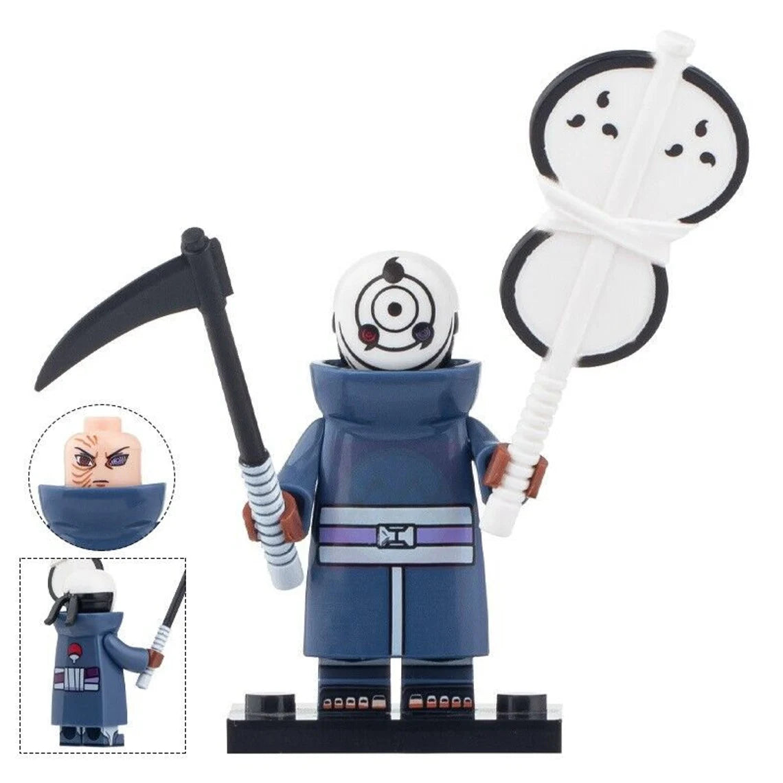 Obito Uchiha from Naruto Custom Minifigure – Minifigure Bricks