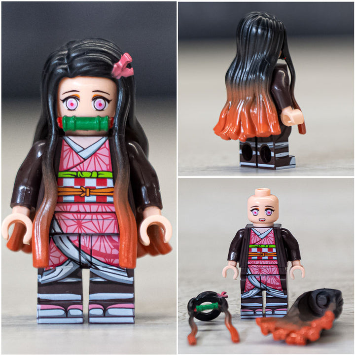 Nezuko Kamado From Demon Slayer Custom Anime Minifigure – Minifigure Bricks