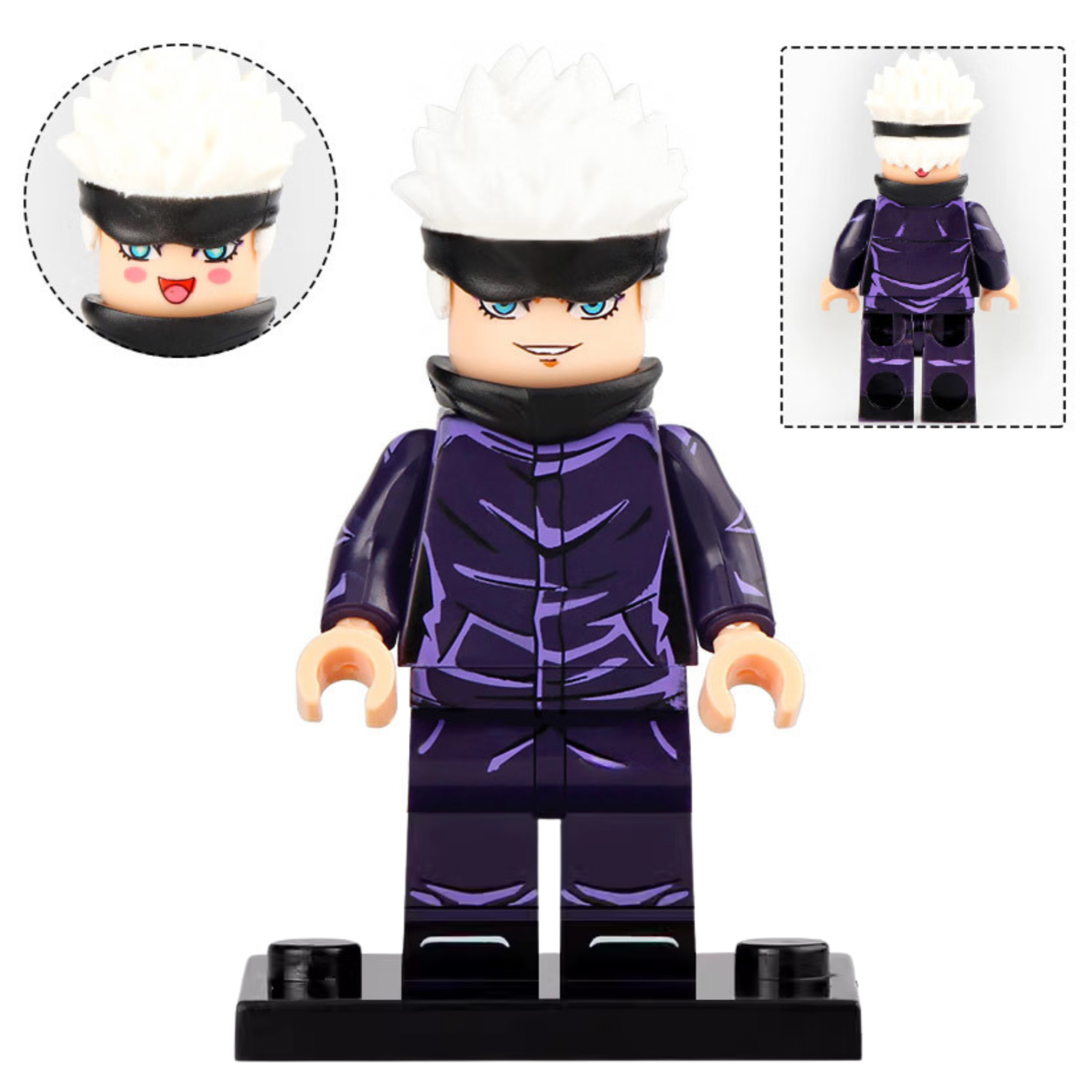 Satoru Gojo from Jujutsu Kaisen Custom Anime Minifigure – Minifigure Bricks
