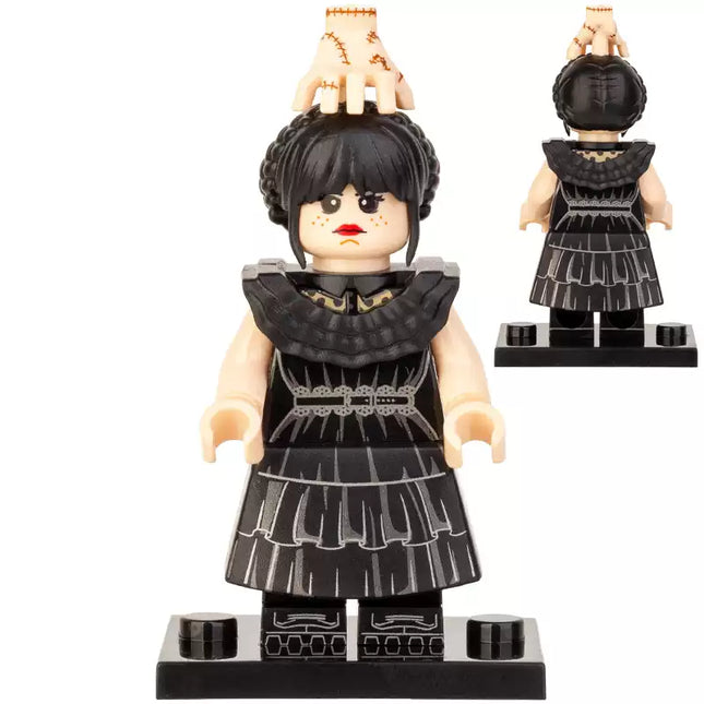 Wednesday Addams with Thing Custom Minifigure