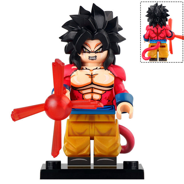 Goku Super Saiyan 4 from Dragon Ball Z Custom Minifigure