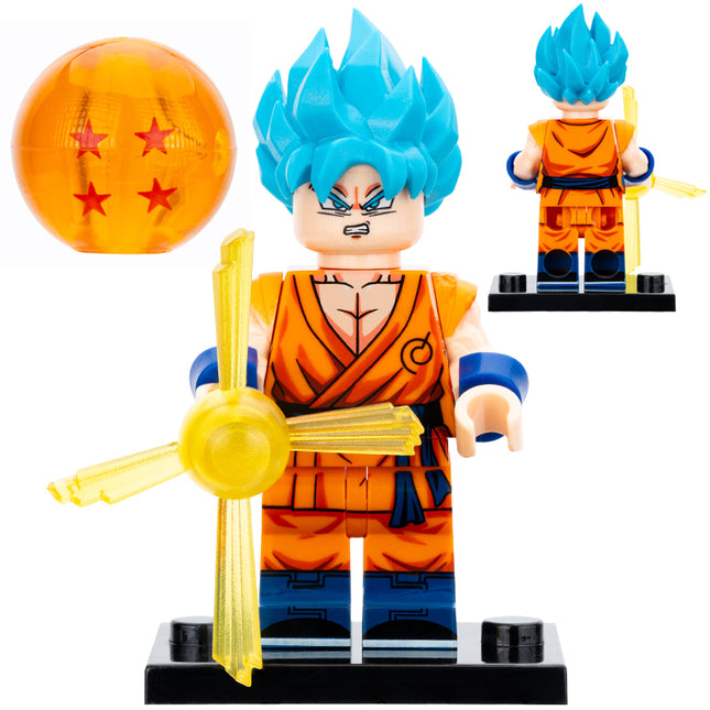 Son Goku Super Saiyan Blue from Dragon Ball Z Custom Minifigure