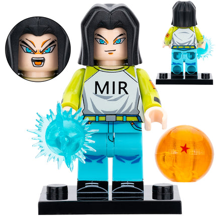 Android 17 from Dragon Ball Z Custom Minifigure