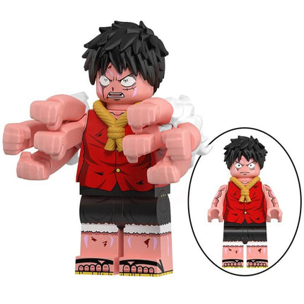 Monkey D. Luffy (Gear 2) Custom One Piece Anime Minifigure