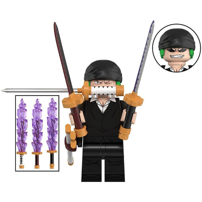 Roronoa Zoro Custom One Piece Anime Minifigure