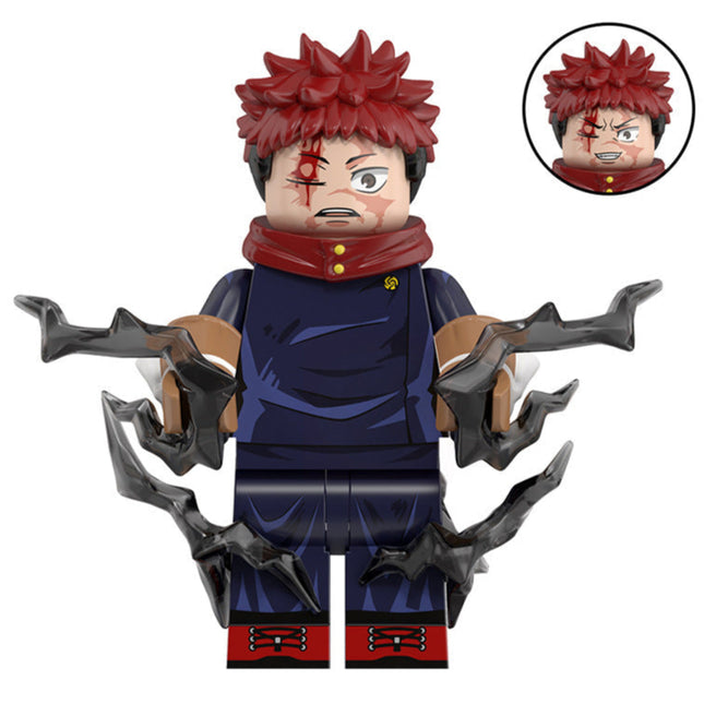 Itadori Yuji from Jujutsu Kaisen Custom Anime Minifigure