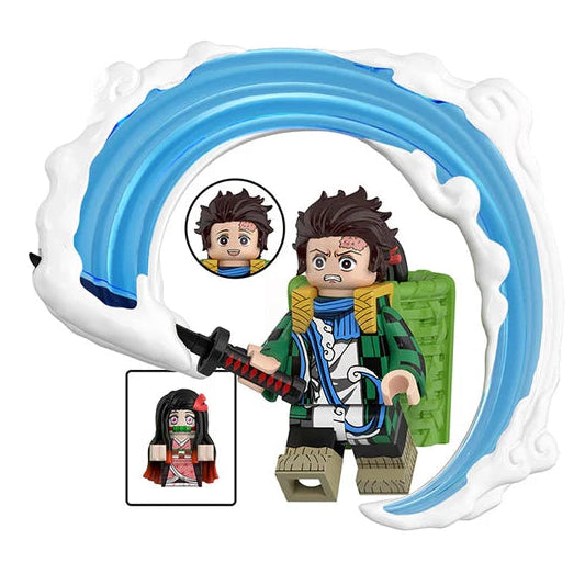 Tanjiro Kamado From Demon Slayer Custom Anime Minifigure