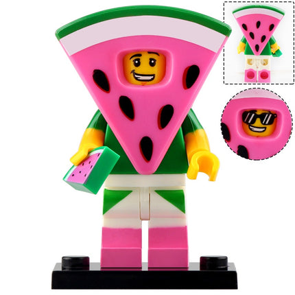 Watermelon Dude Custom Icon Collectable Minifigure
