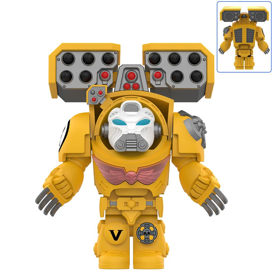 Warhammer 40,000 Actionfigur Imperial Fists Terminator 3 with Power Fist and Assault Cannon 14 cm main image 1
