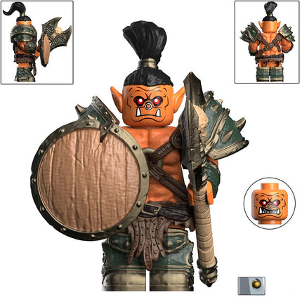 Orc Custom World of Warcraft Minifigure
