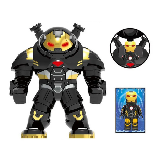 Iron Man Black and Gold Hulkbuster Marvel Superhero Minifigure