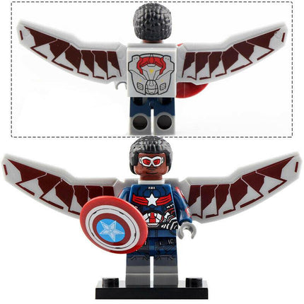 Captain America (Falcon) Custom Marvel Superhero Minifigure