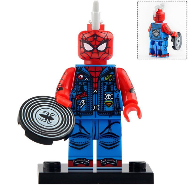 Spider-Punk Spider-Man Custom Marvel Superhero Minifigure