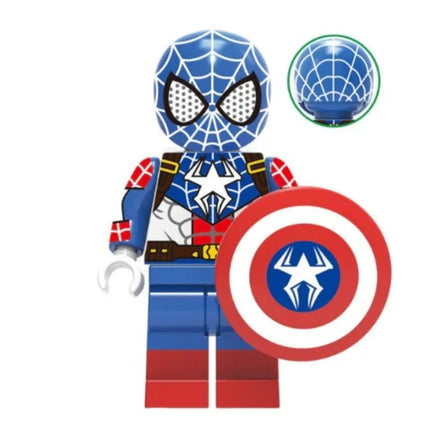 Captain America X Spider-Man Custom Marvel Superhero Minifigure