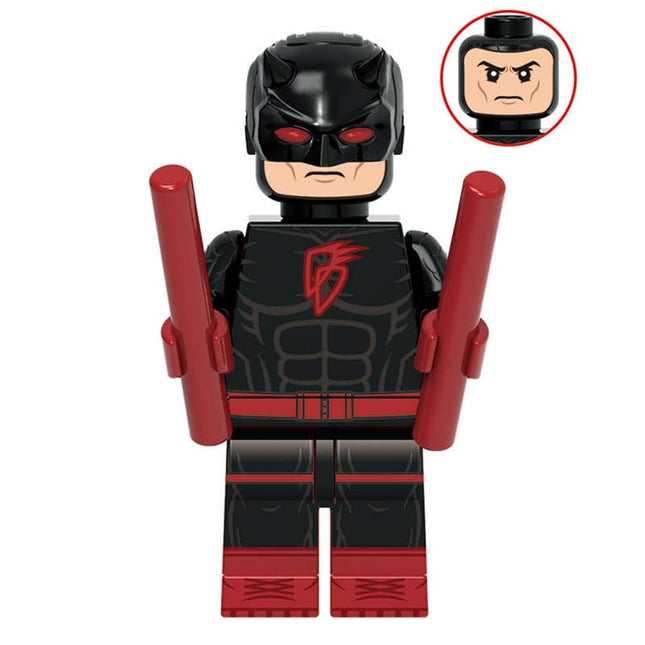 Daredevil Black Suit Custom Marvel Superhero Minifigure