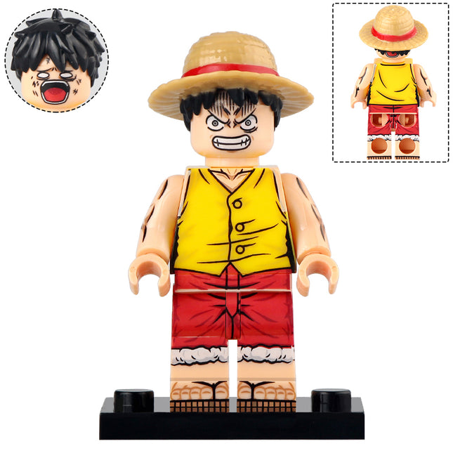 Monkey D. Luffy Custom One Piece Anime Minifigure