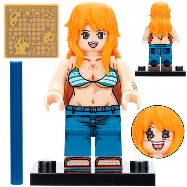 Nami Custom One Piece Anime Minifigure