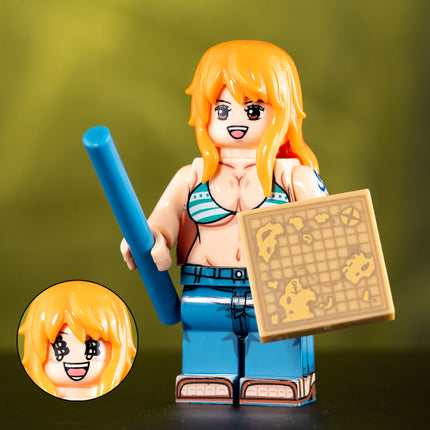 Nami Custom One Piece Anime Minifigure