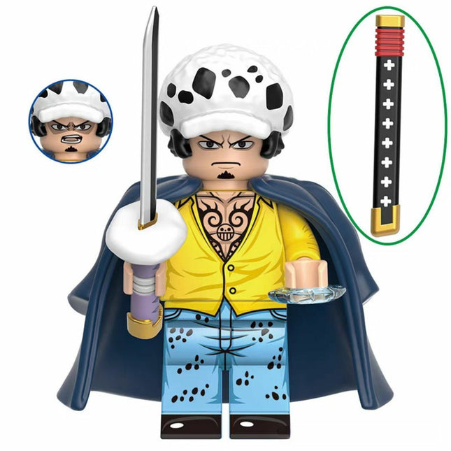 Trafalgar D Water Law Custom One Piece Anime Minifigure