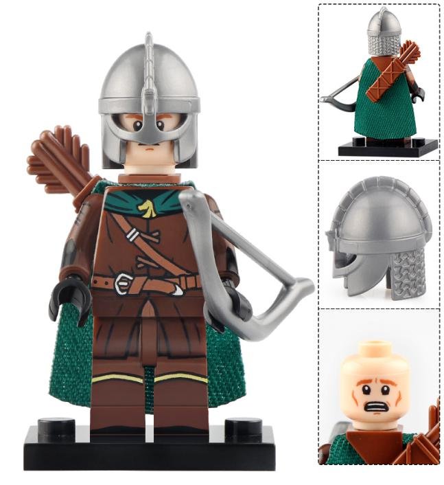 Rohan Warrior Archer custom Lord of the Rings Minifigure – Minifigure ...