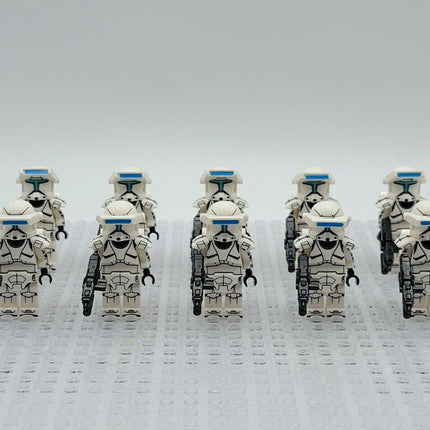 10 x White Squad Clone Commando custom Star Wars Minifigure