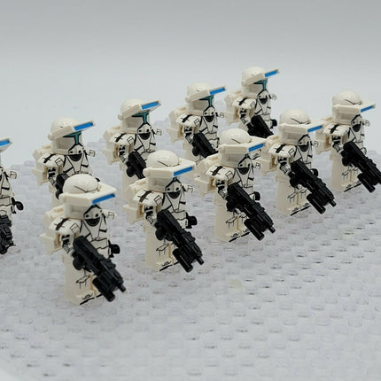 10 x White Squad Clone Commando custom Star Wars Minifigure