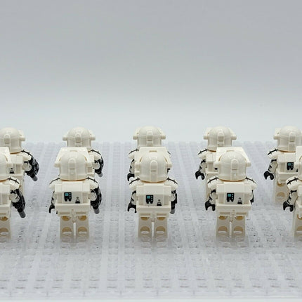 10 x White Squad Clone Commando custom Star Wars Minifigure