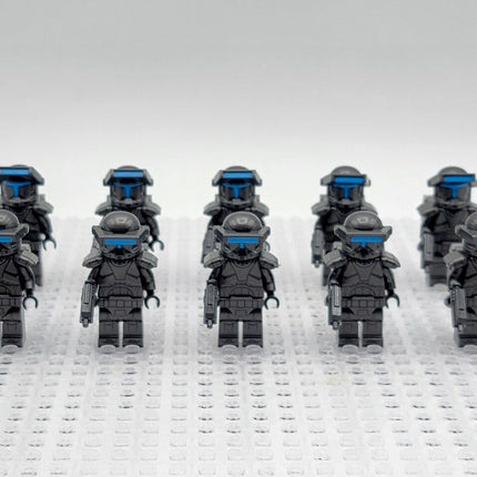 10 x Omega Squad Clone Commando custom Star Wars Minifigure