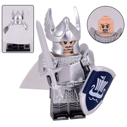 Swan Knights (Knights of Dol Amroth) Custom Lord of the Rings Minifigure