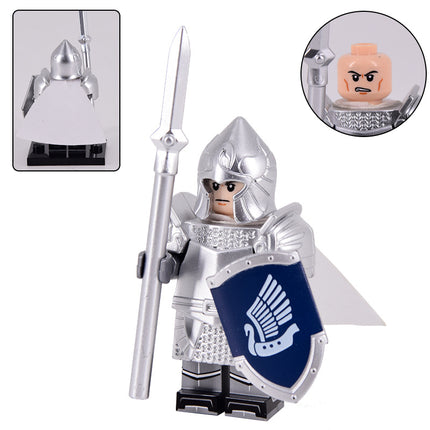 Swan Knight Spear (Knights of Dol Amroth)Custom Lord of the Rings Minifigure