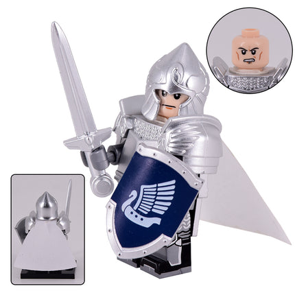 Swan Knight (Knights of Dol Amroth) Custom Lord of the Rings Minifigure