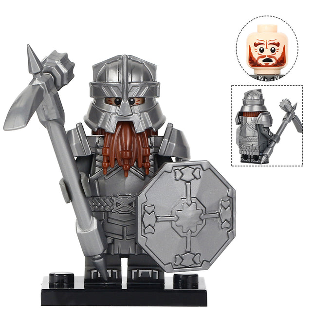 Dwarf Warrior (Erebor Royal Guards) Custom Lord of the Rings Minifigure