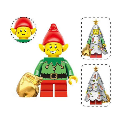 Holiday Christmas Elf custom Minifigure